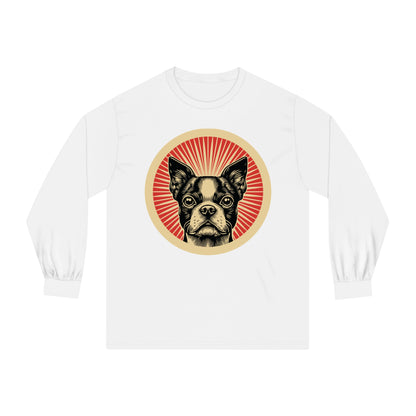 Boston Terrier Long Sleeve Tee for Adults