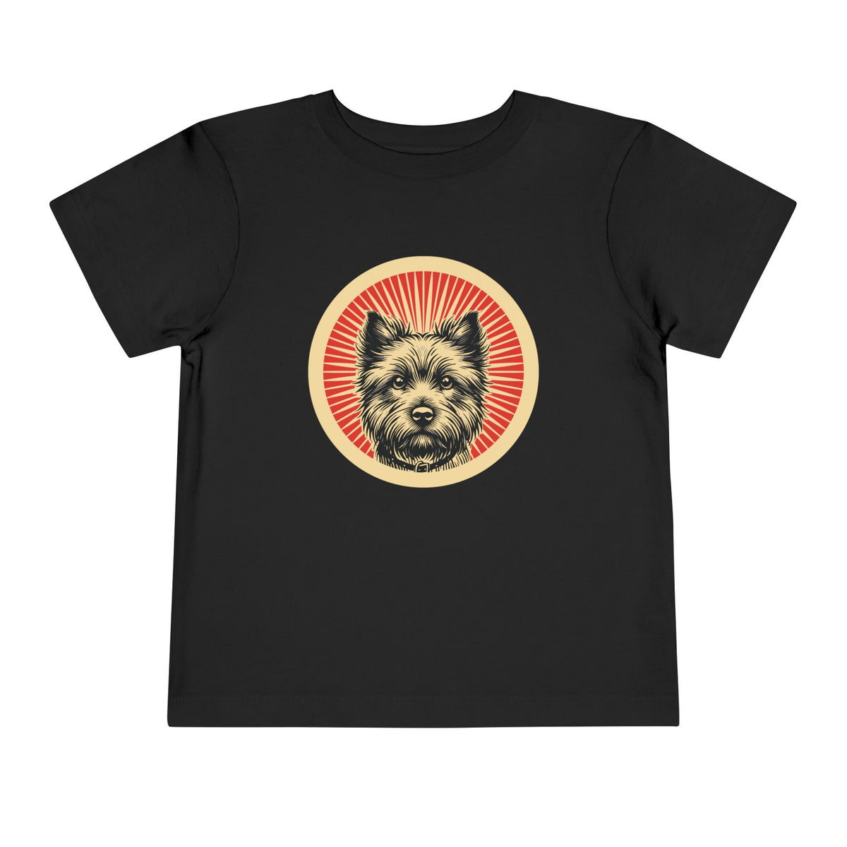 Cairn Terrier Toddler Tee — Black
