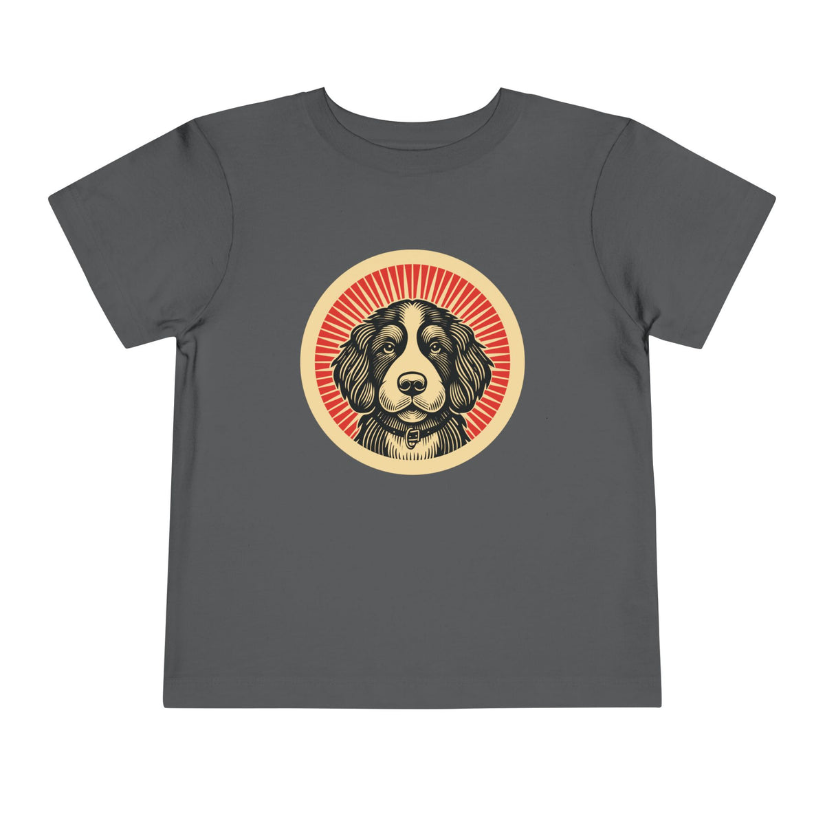 Bernedoodle Toddler Tee — Asphalt