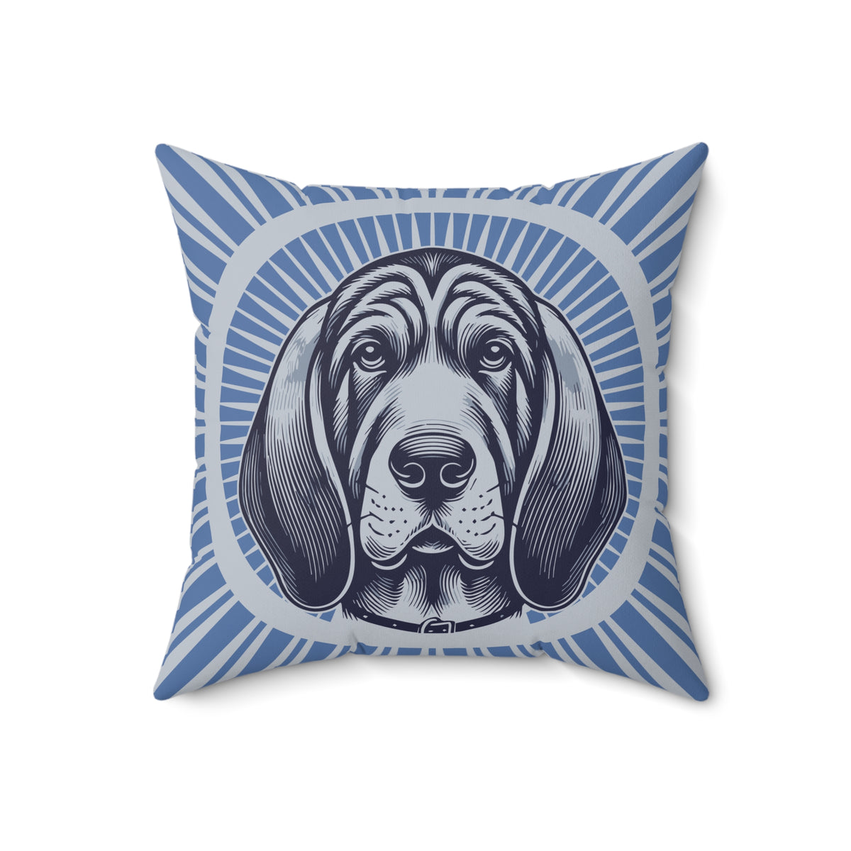 Bloodhound Pillow — 18" × 18"