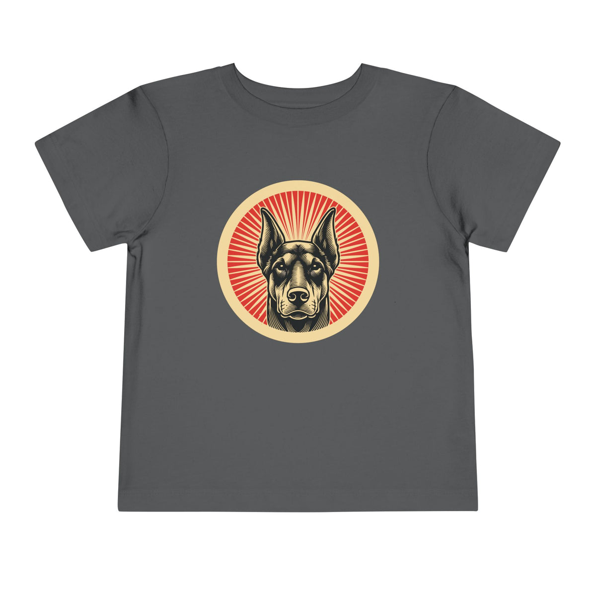 Doberman Pinscher Toddler Tee — Asphalt