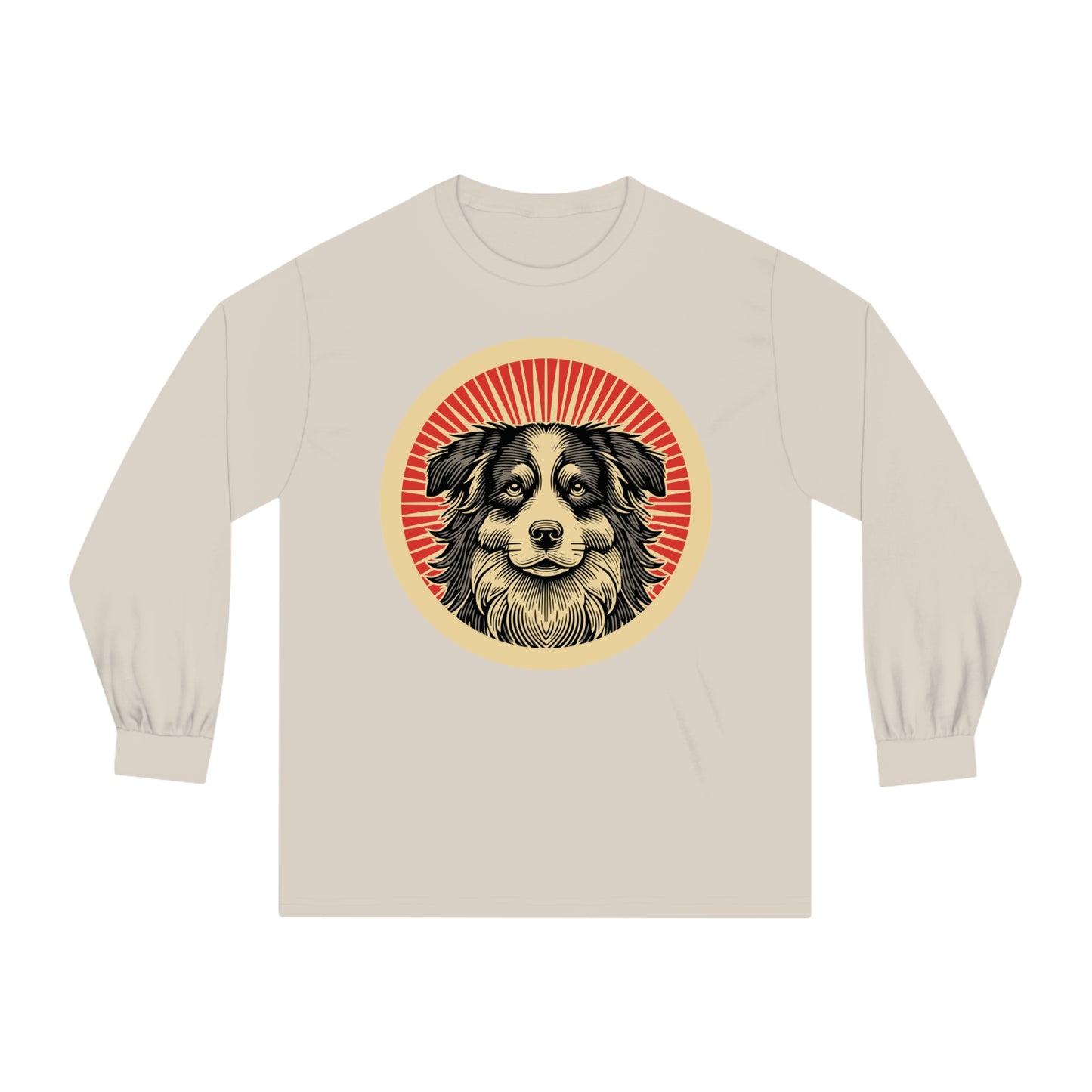 Border Collie Long Sleeve Tee for Adults