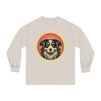 Border Collie Long Sleeve Tee for Adults