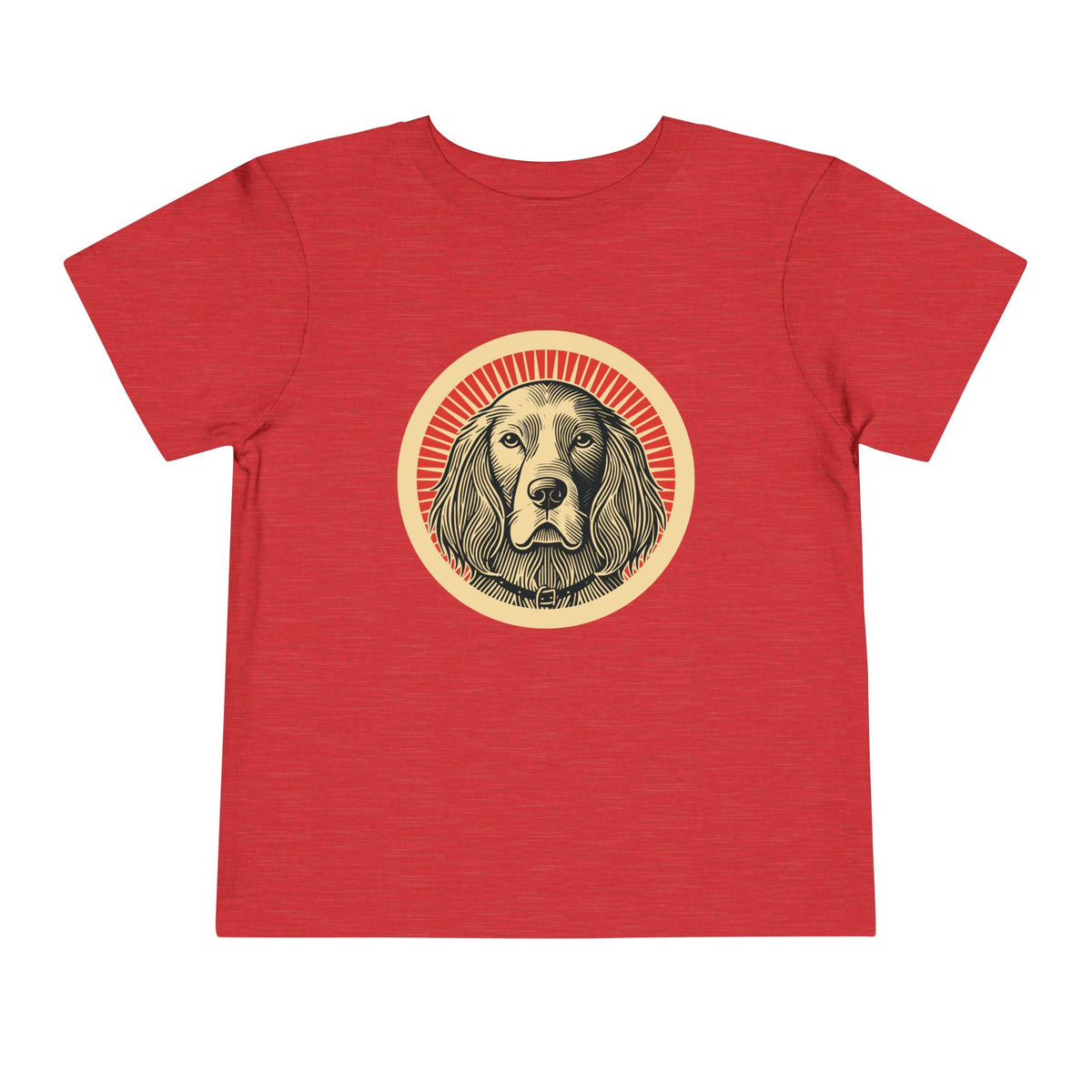 English Setter Toddler Tee — Heather Red