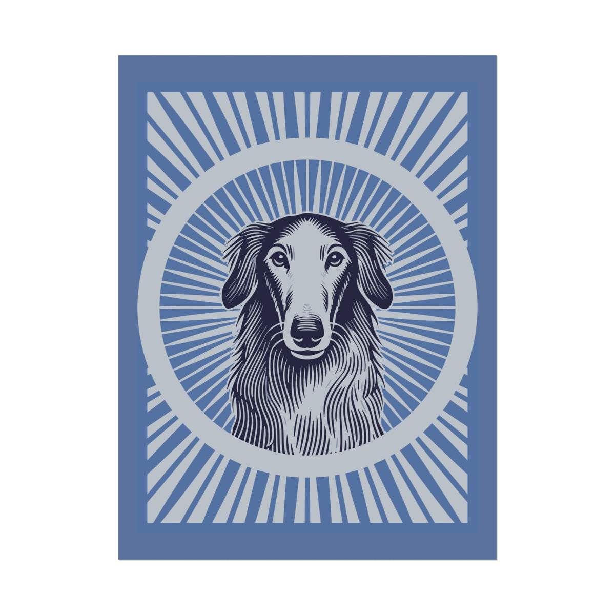 Borzoi Art Print — 24" x 32" (Vertical)