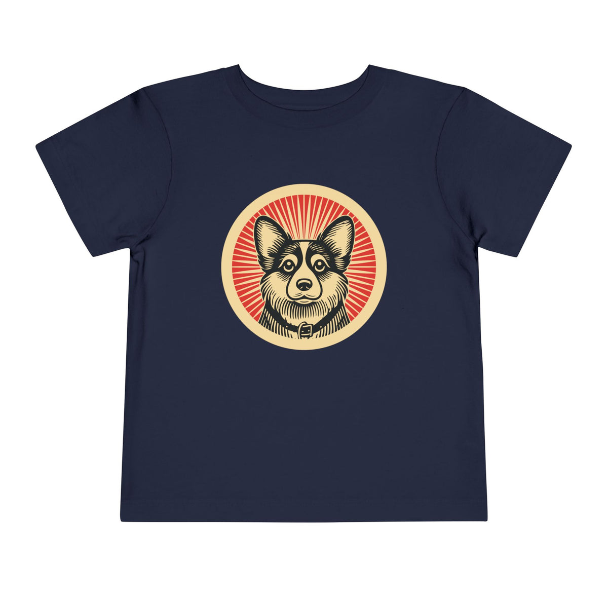 Corgipoo Toddler Tee — Navy