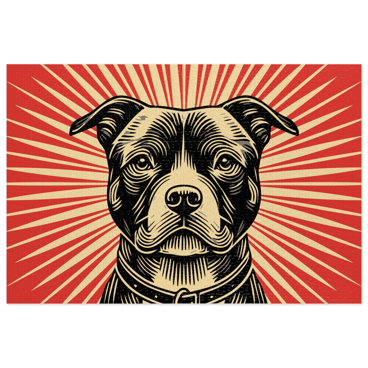 American Staffordshire Terrier Jigsaw Puzzle — 29.25" × 19.75" (1000 pcs)