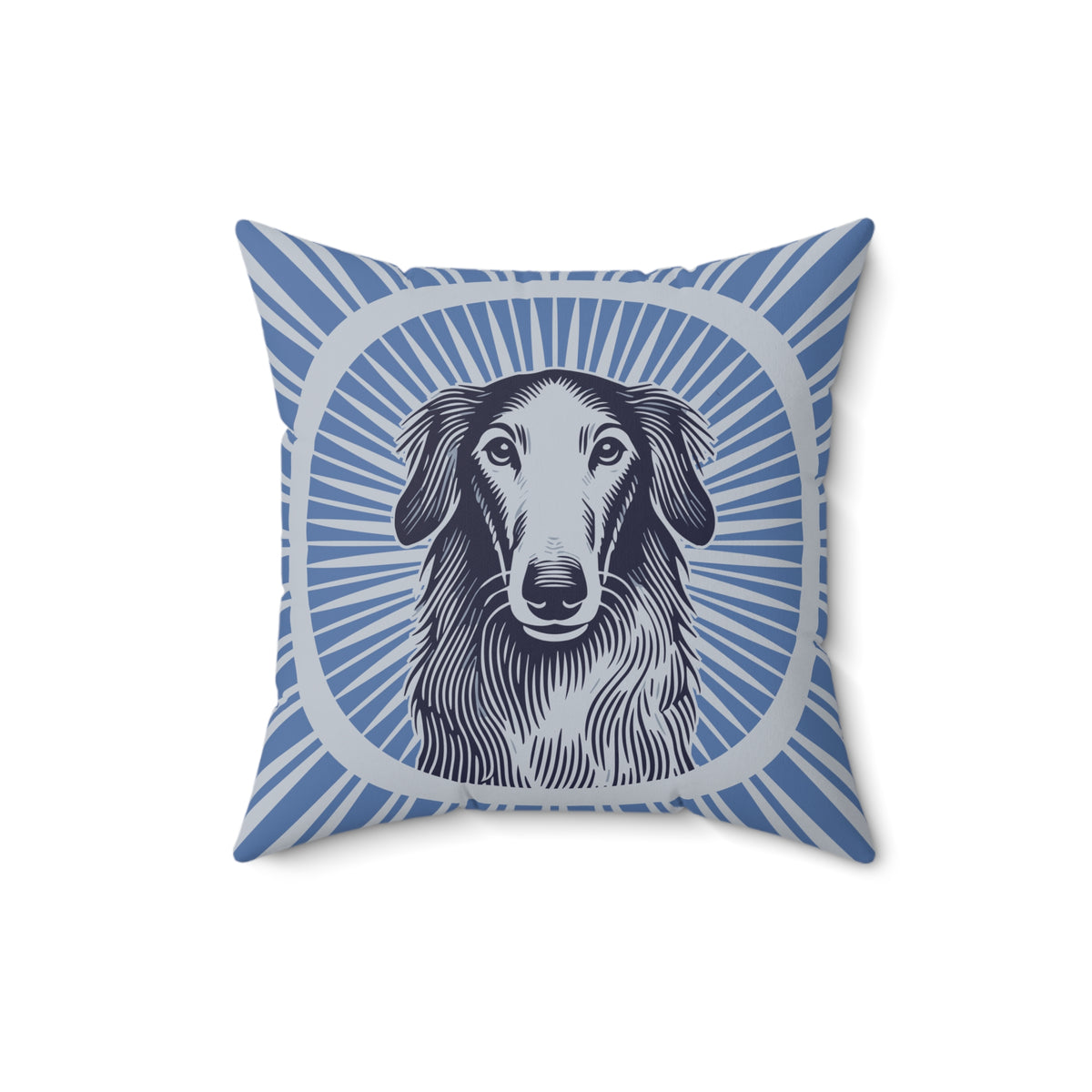Borzoi Pillow — 16" × 16"