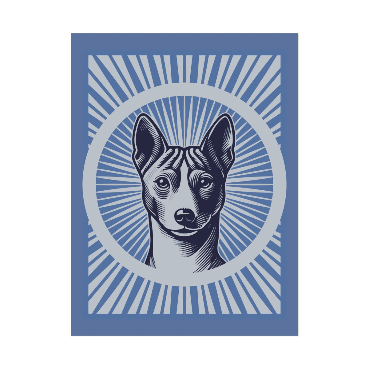 Basenji Art Print — 24" x 32" (Vertical)
