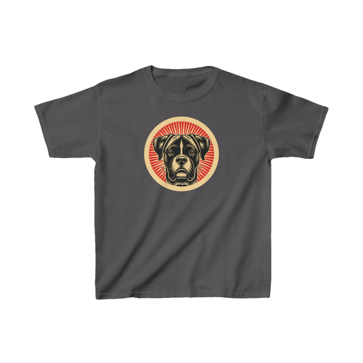 Boxer Kids Tee — Charcoal