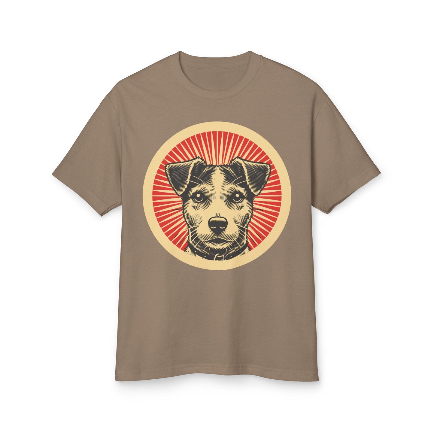 Jack Russell Terrier Heavyweight Cotton T-Shirt for Adults
