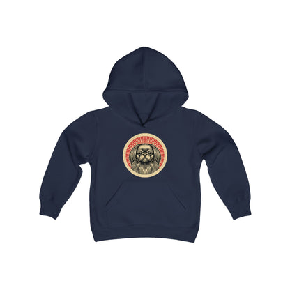 Pekingese Heavy Hoodie for Kids