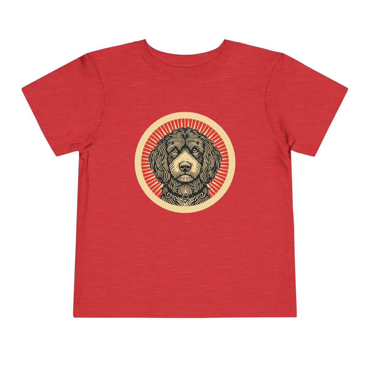 Aussiedoodle Toddler Tee — Heather Red
