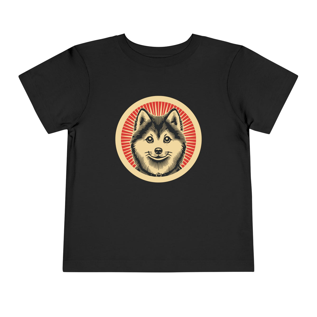 Pomsky Toddler Tee — Black