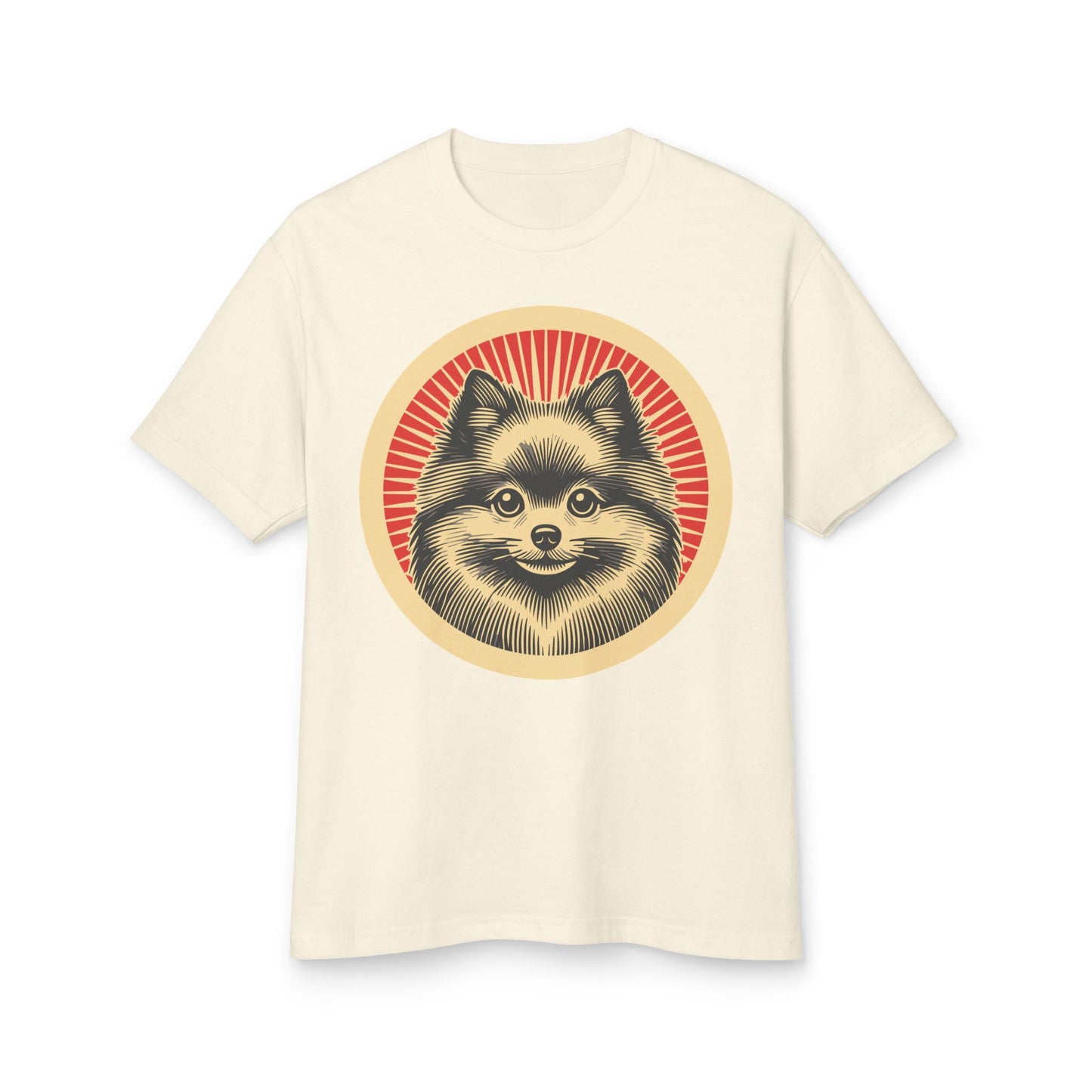 Pomeranian Heavyweight Cotton T-Shirt for Adults