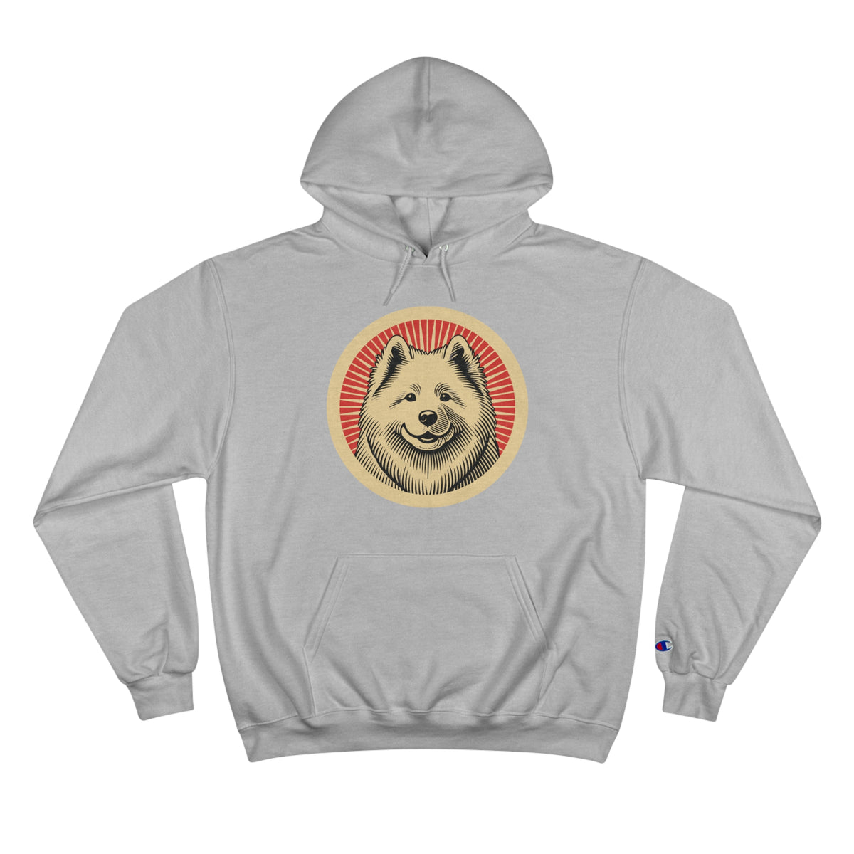 Samoyed Champion Hoodie — Light Steel