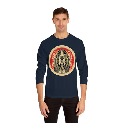 Basset Hound Long Sleeve Tee for Adults