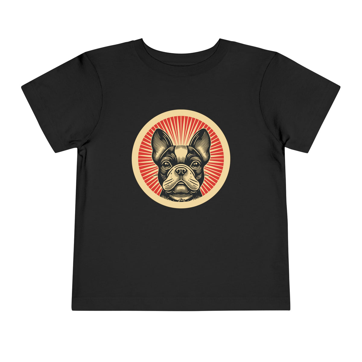 French Bulldog Toddler Tee — Black