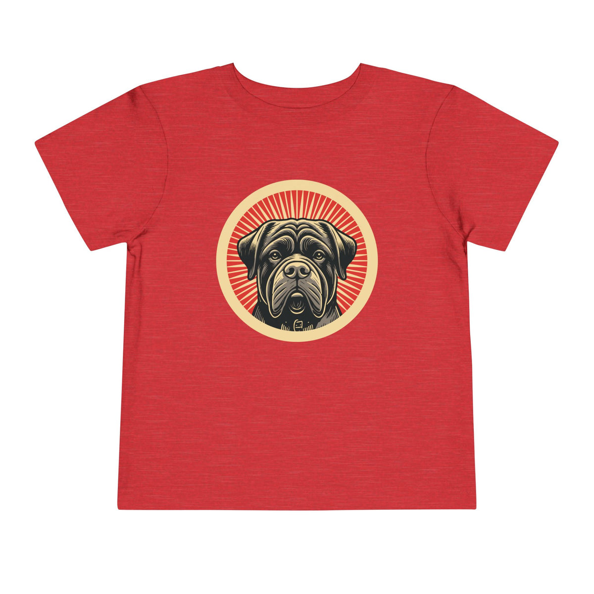 Bullmastiff Toddler Tee — Heather Red