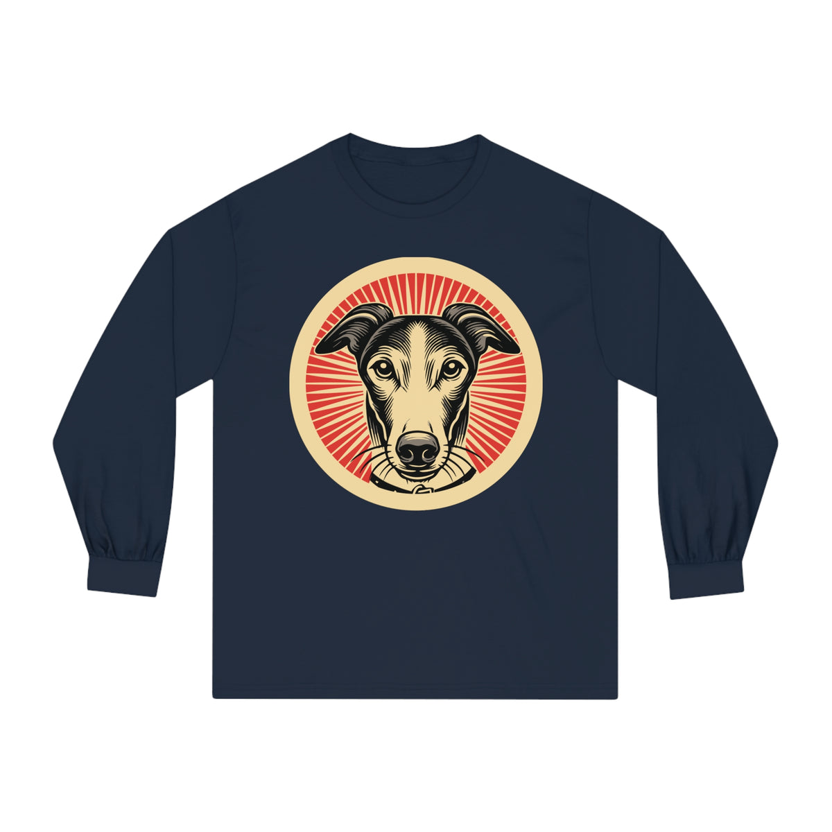 Greyhound Long Sleeve Tee — Navy