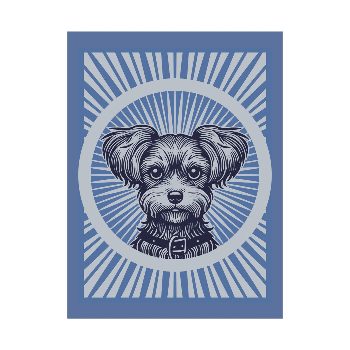 Yorkipoo Art Print — 18″ x 24″ (Vertical)