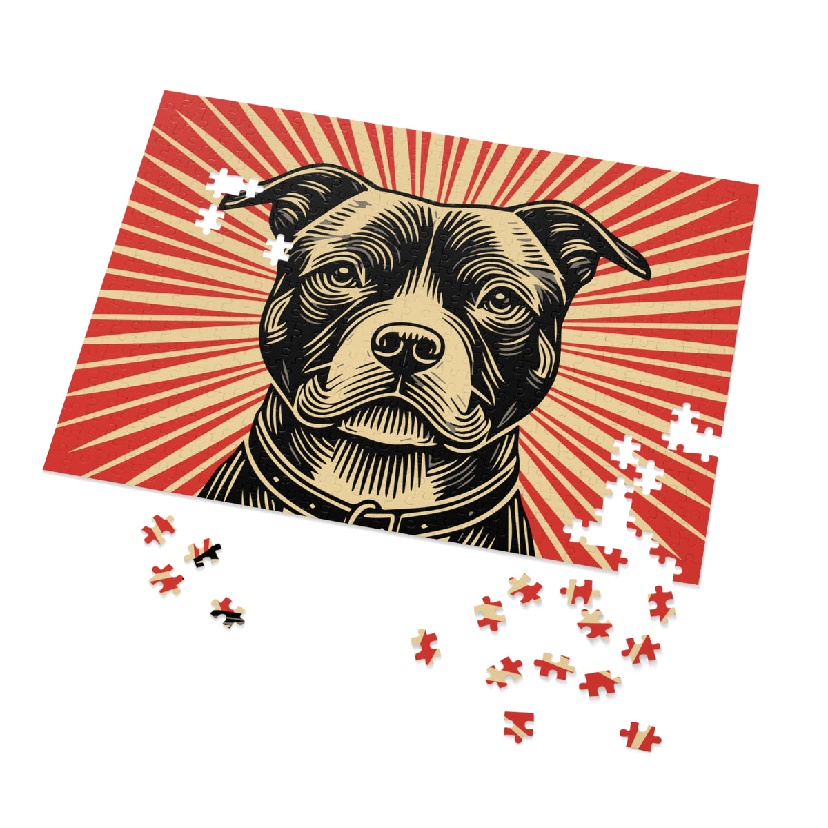 American Staffordshire Terrier Jigsaw Puzzle — view 6