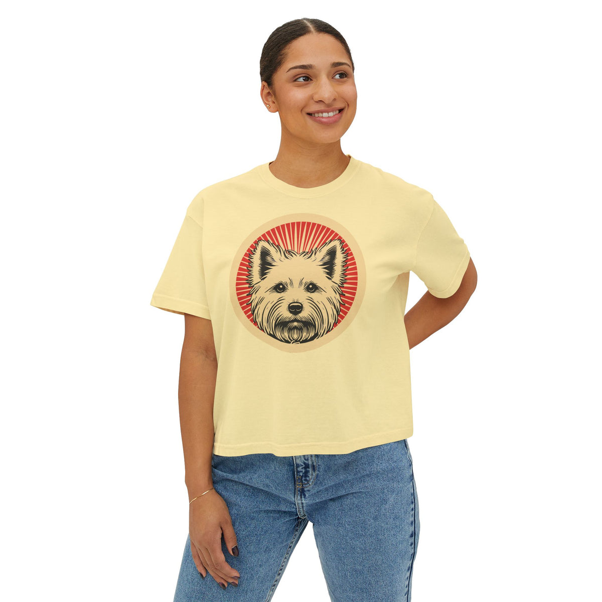 West Highland White Terrier Boxy Tee — view 6