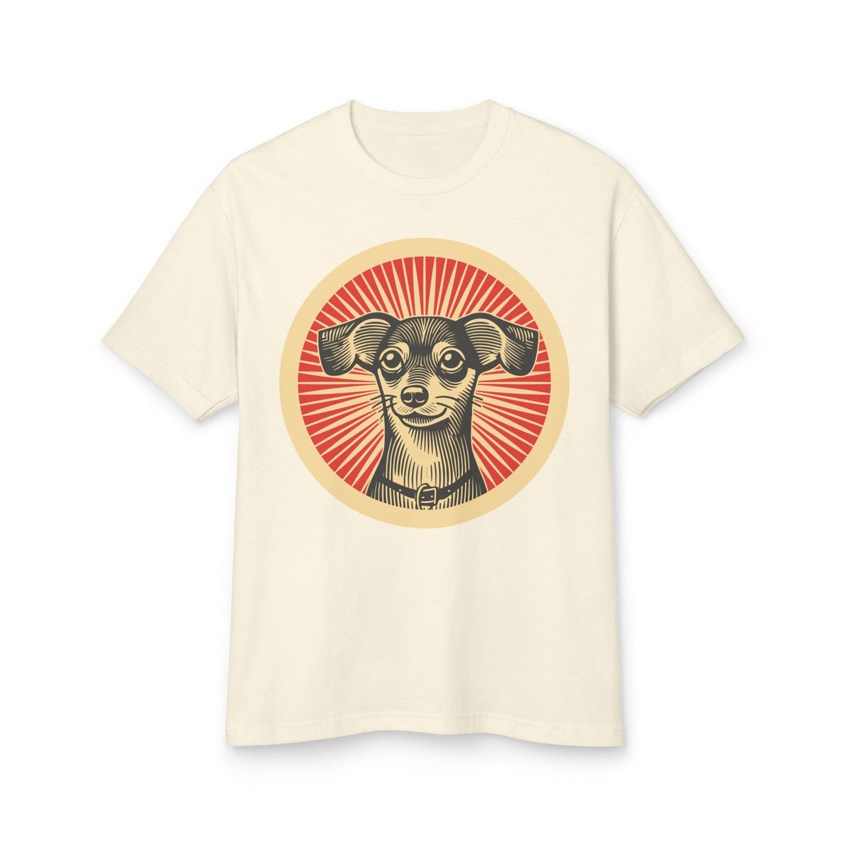 Chiweenie Heavyweight Tee — Faded Cream