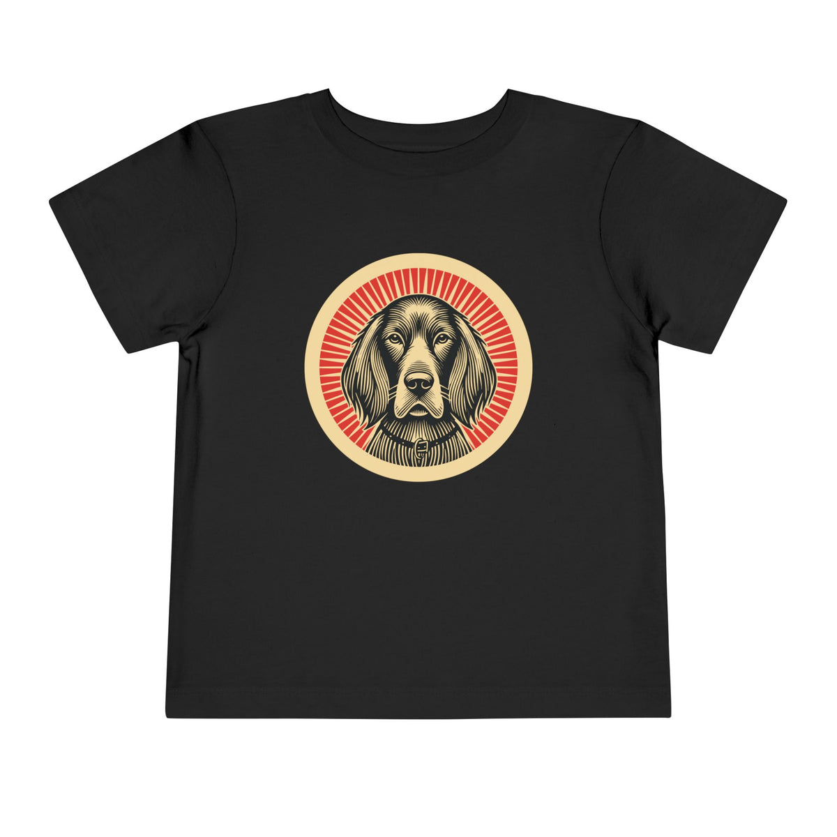 Irish Setter Toddler Tee — Black