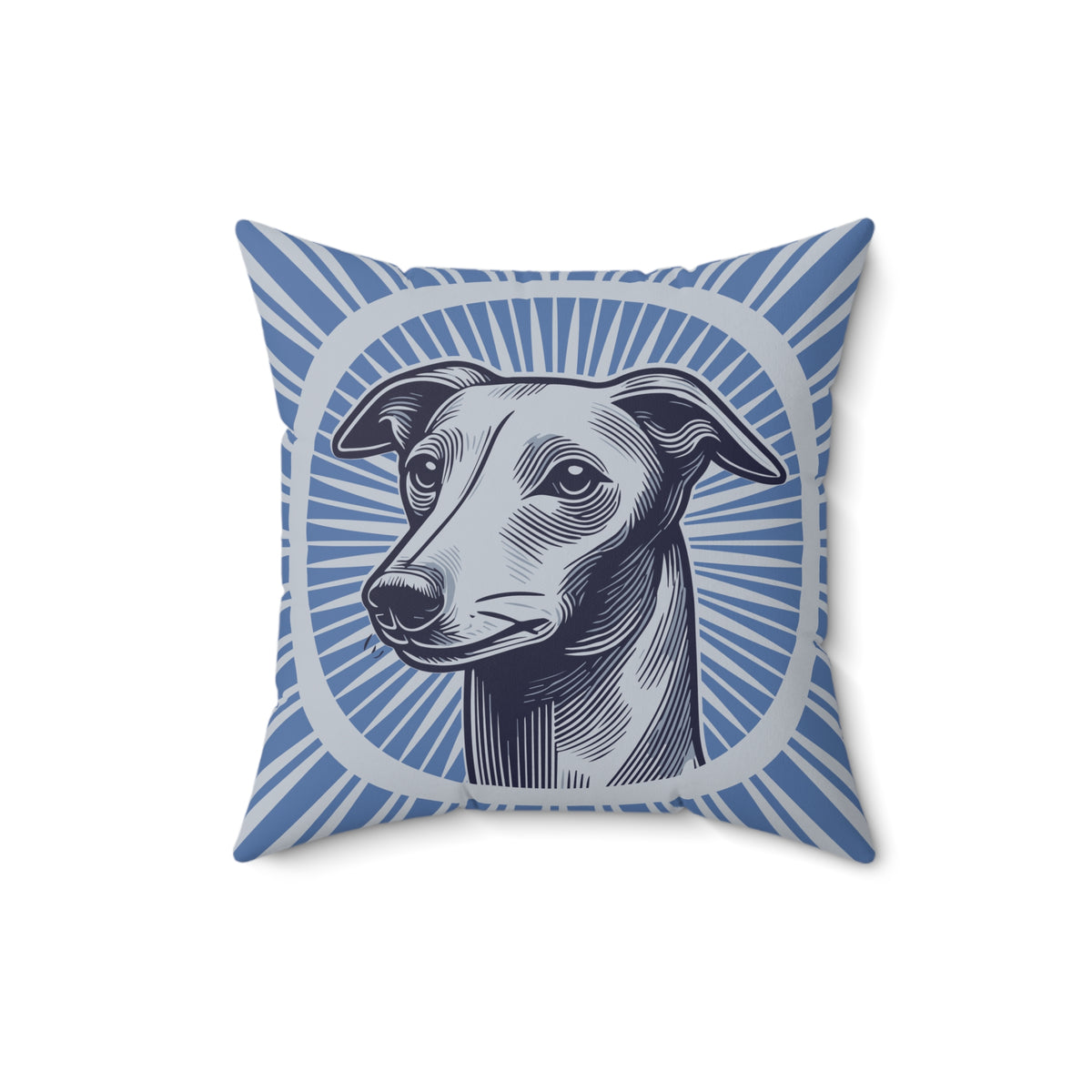 Italian Greyhound Pillow — 16" × 16"