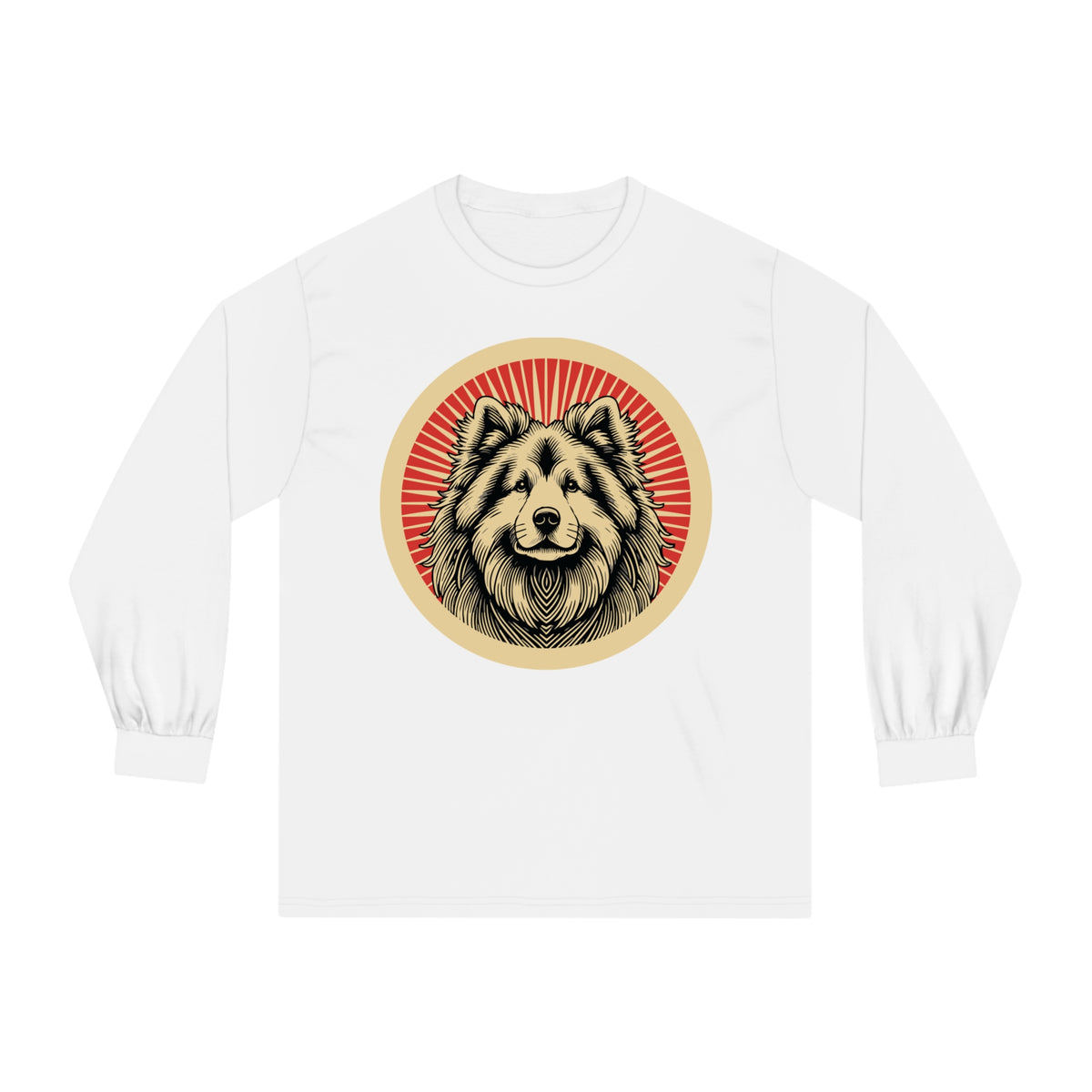 Eurasier Long Sleeve Tee — White
