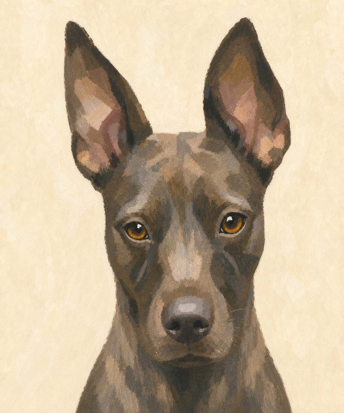 Gouache portrait
