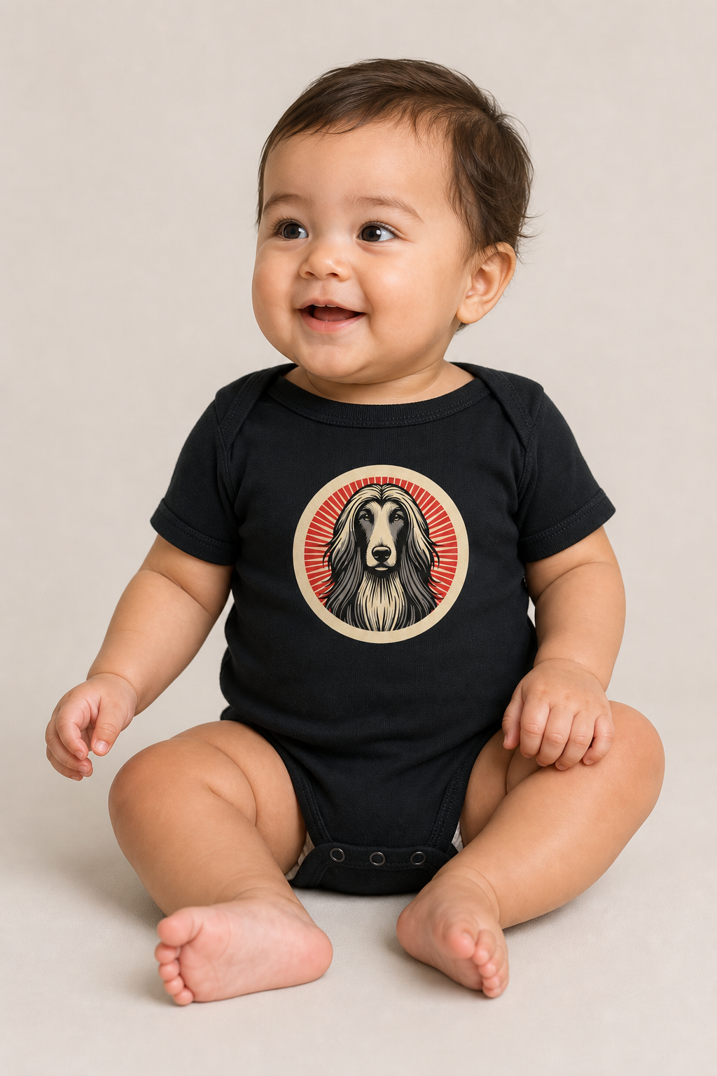 Afghan Hound Baby Bodysuit