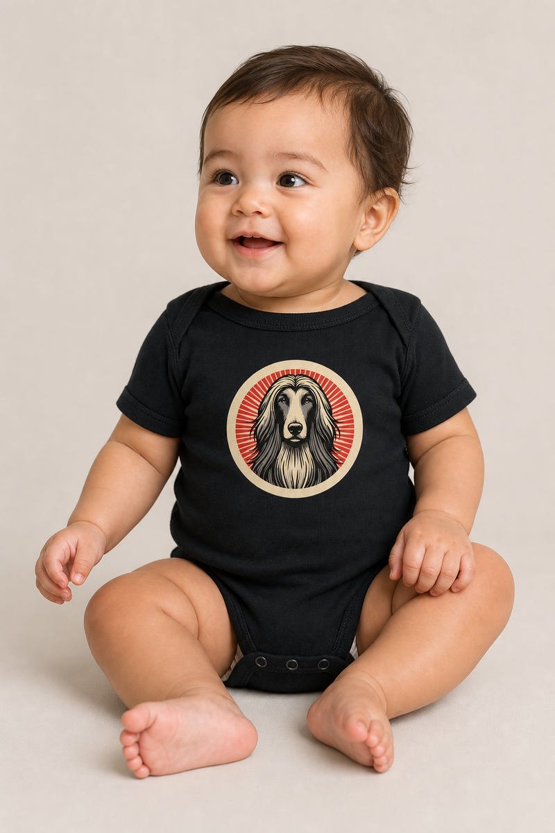 Afghan Hound Baby Bodysuit