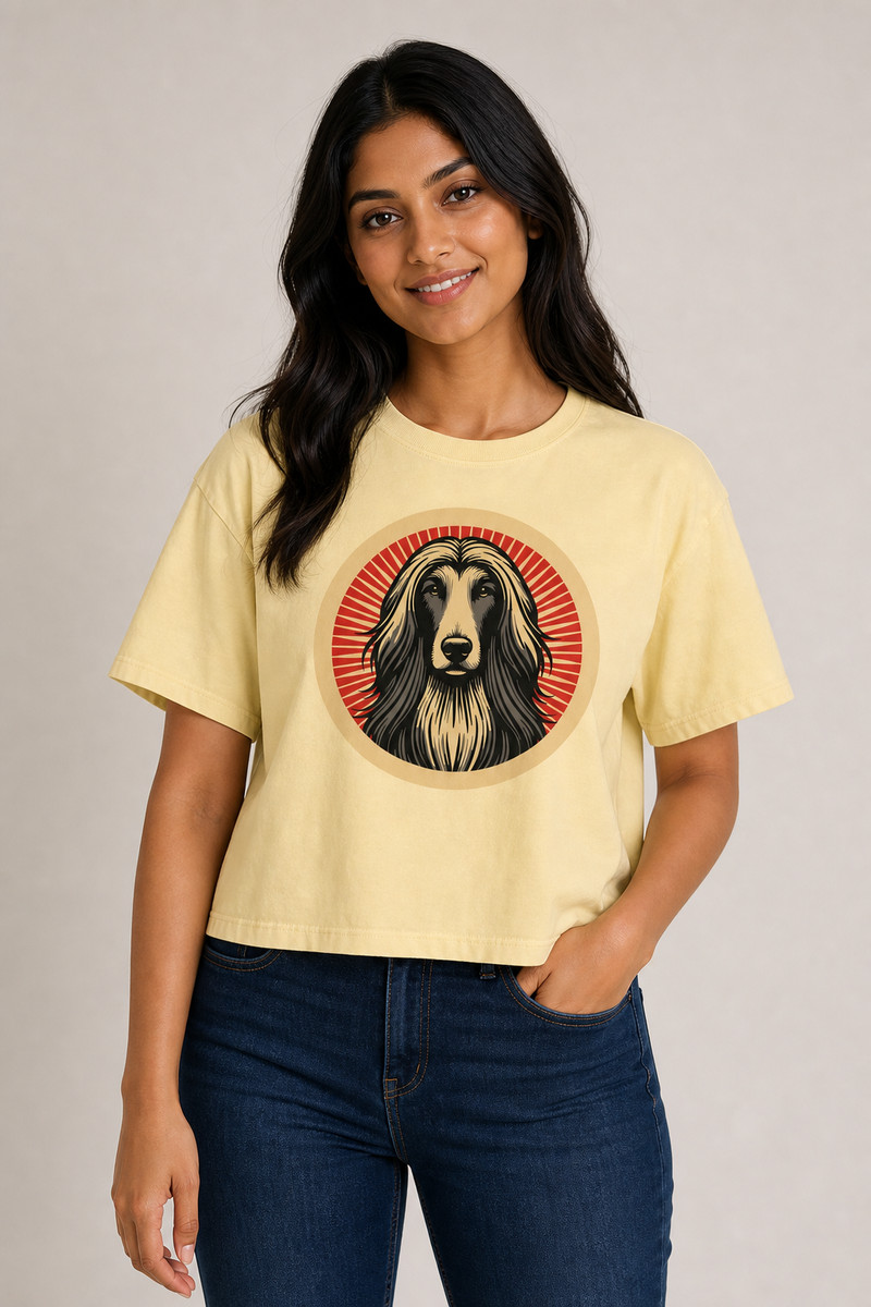 Afghan Hound Boxy Tee
