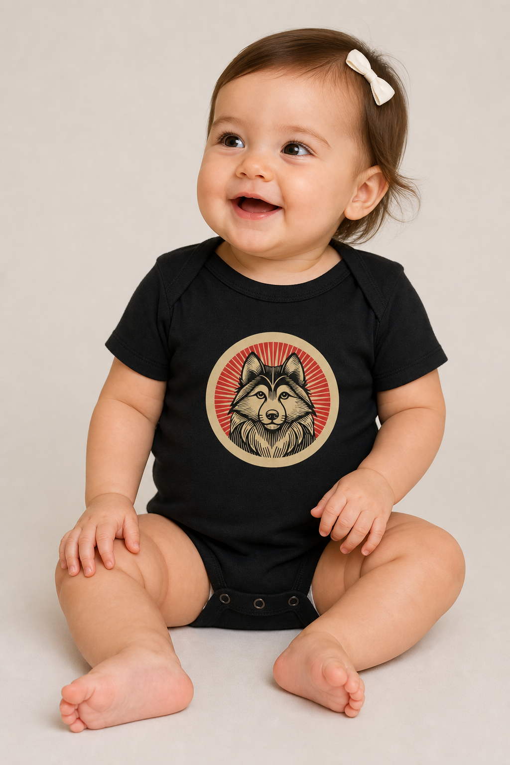 Alaskan Klee Kai Baby Bodysuit