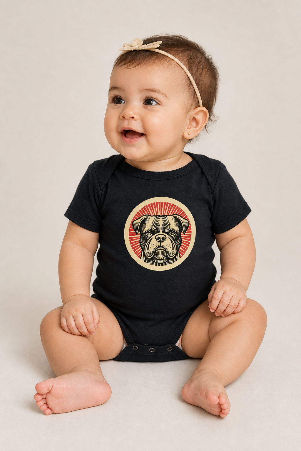 American Bulldog Baby Bodysuit