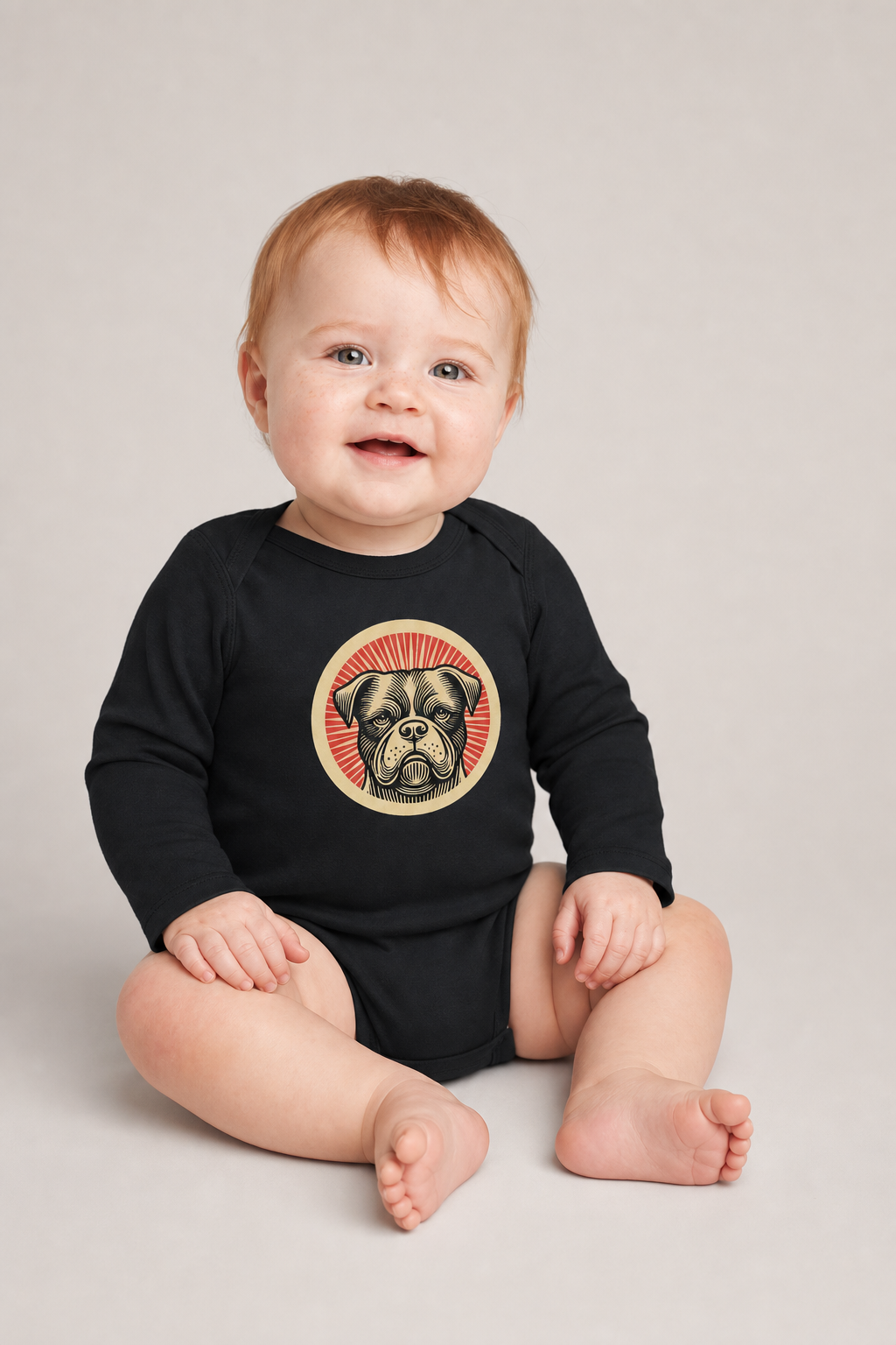 American Bulldog Sleeved Bodysuit