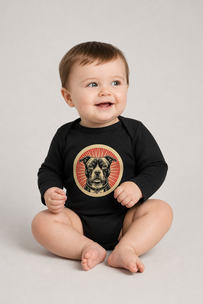 American Staffordshire Terrier Sleeved Bodysuit