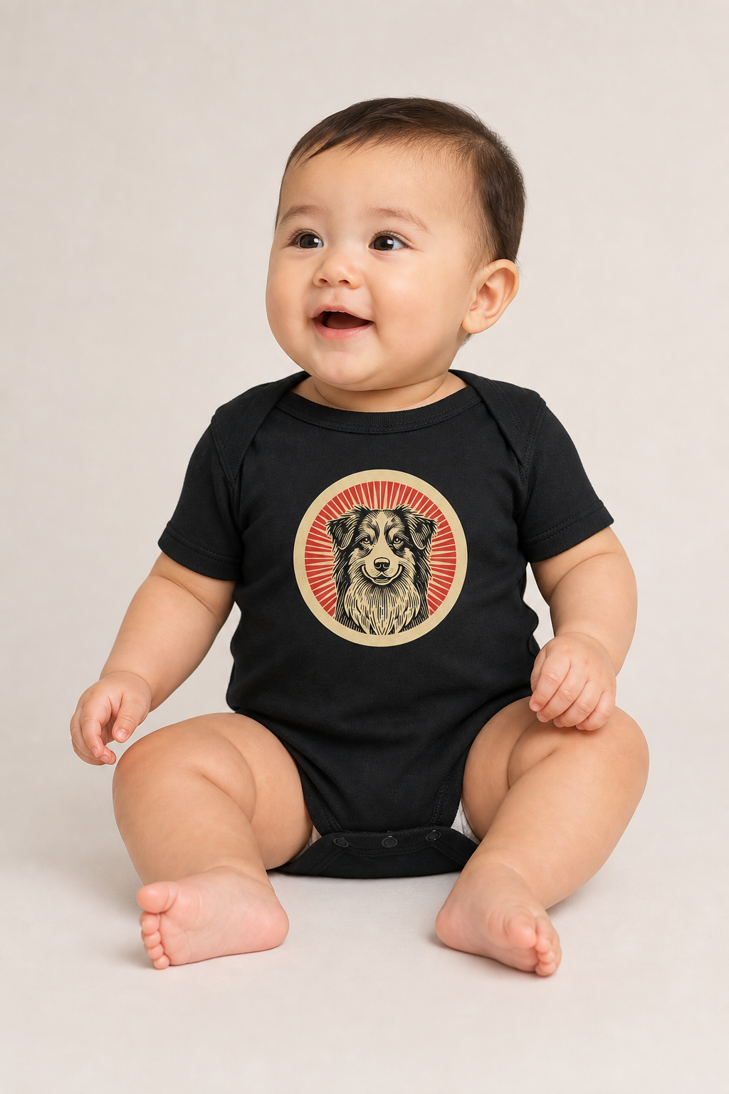 Australian Shepherd Baby Bodysuit