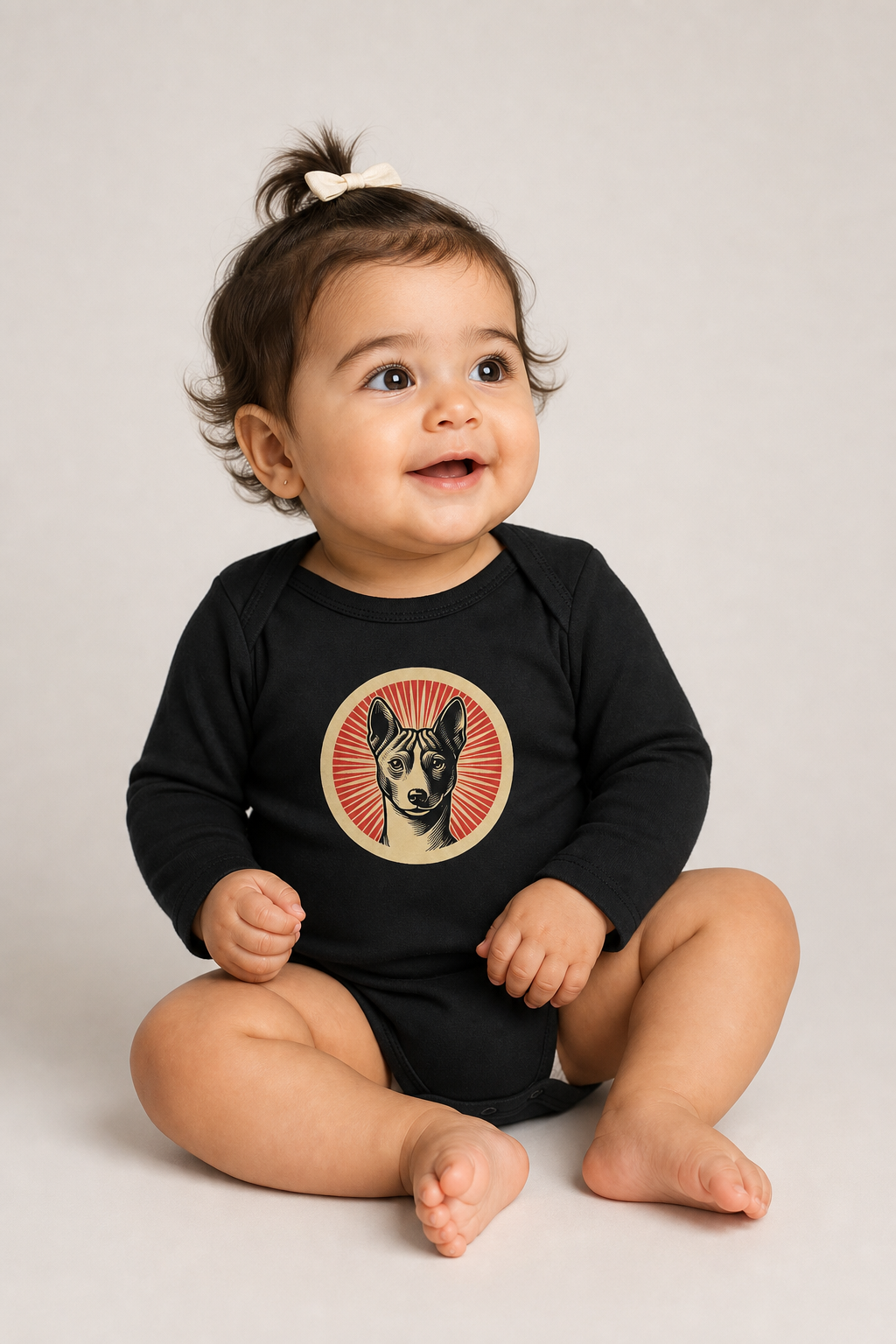 Basenji Sleeved Bodysuit