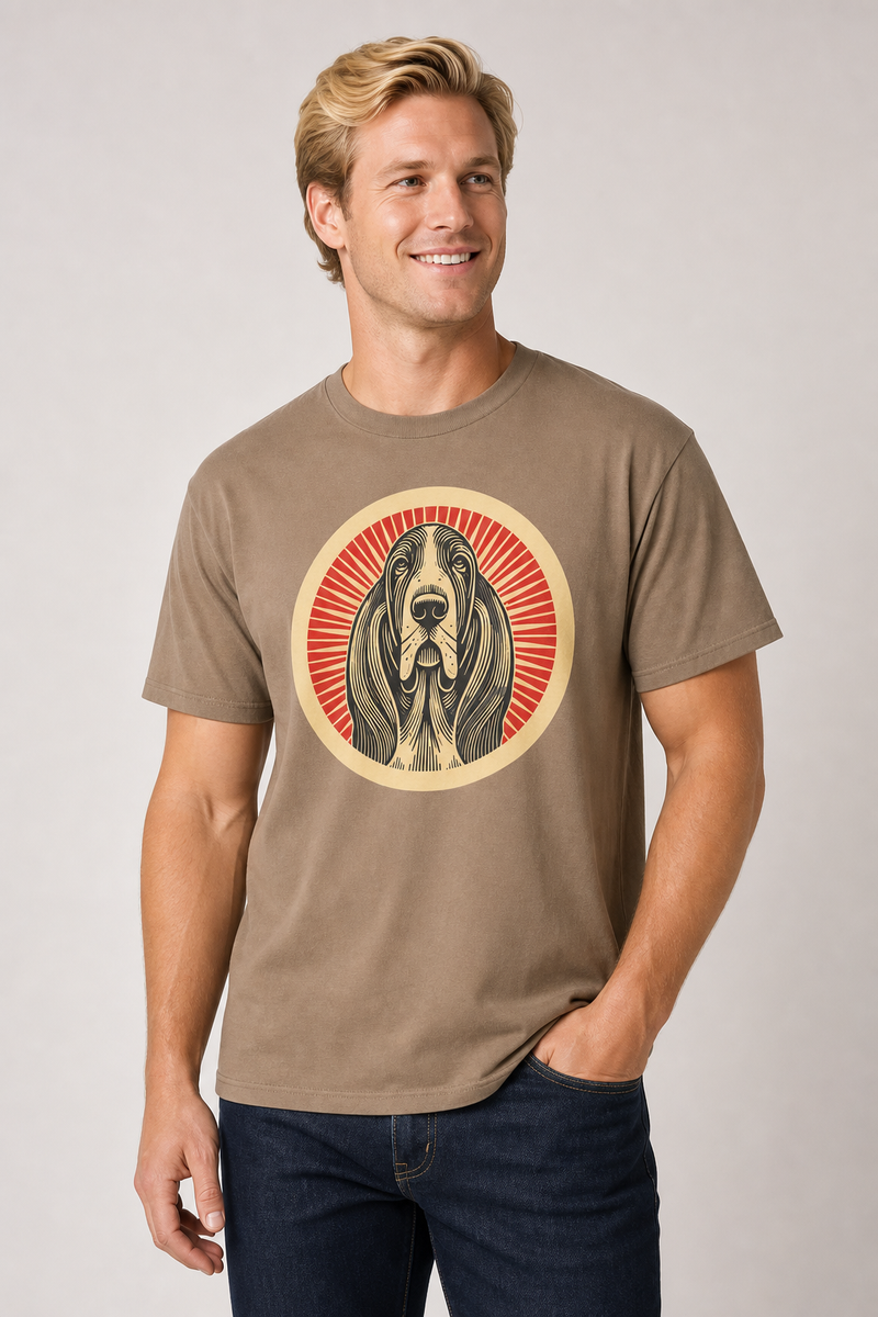 Basset Hound Heavyweight Tee
