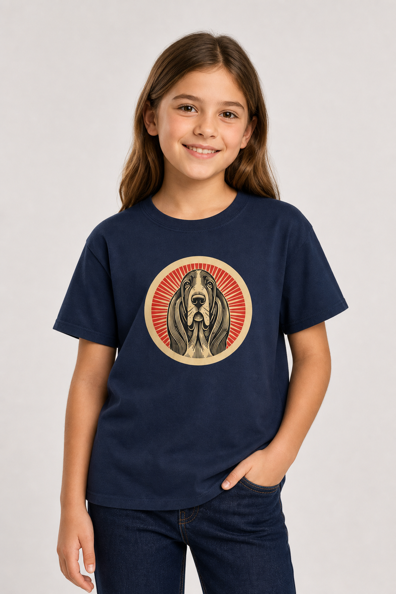 Basset Hound Kids Tee
