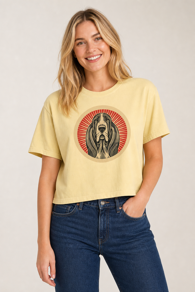 Basset Hound Boxy Tee