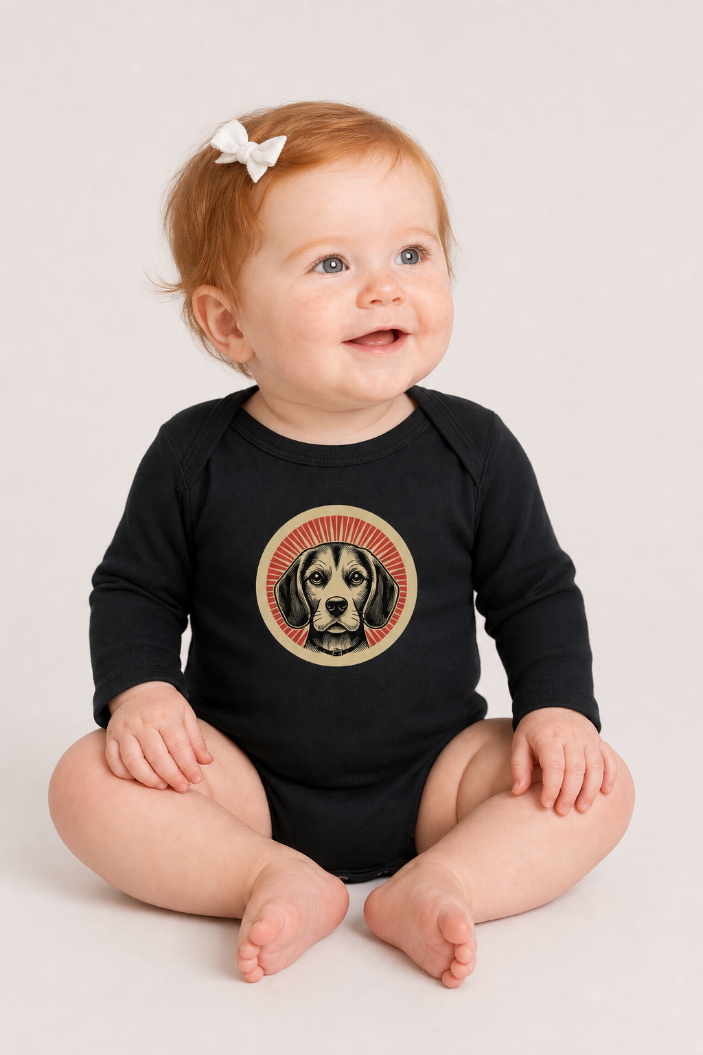 Beagle Sleeved Bodysuit