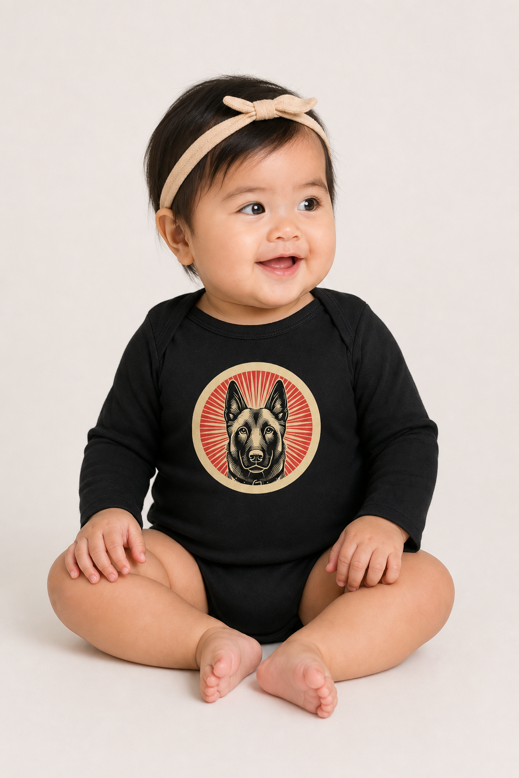 Belgian Malinois Sleeved Bodysuit