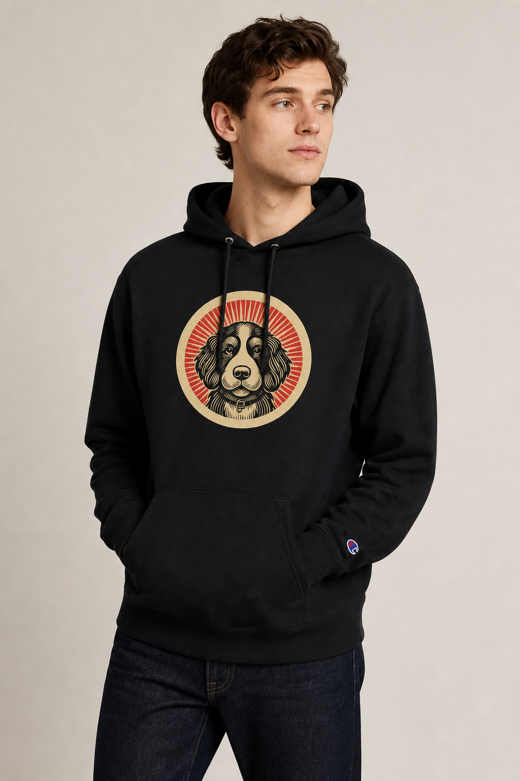 Bernedoodle Champion Hoodie