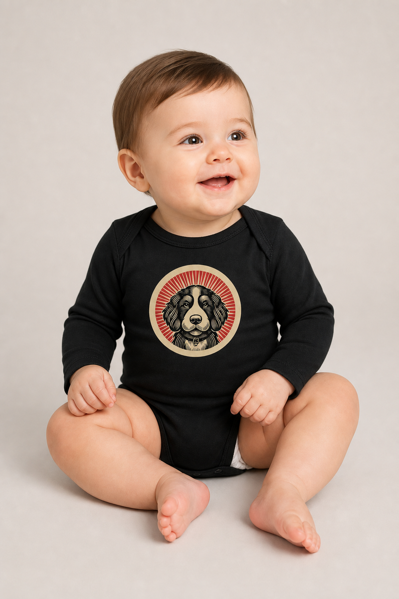 Bernedoodle Sleeved Bodysuit