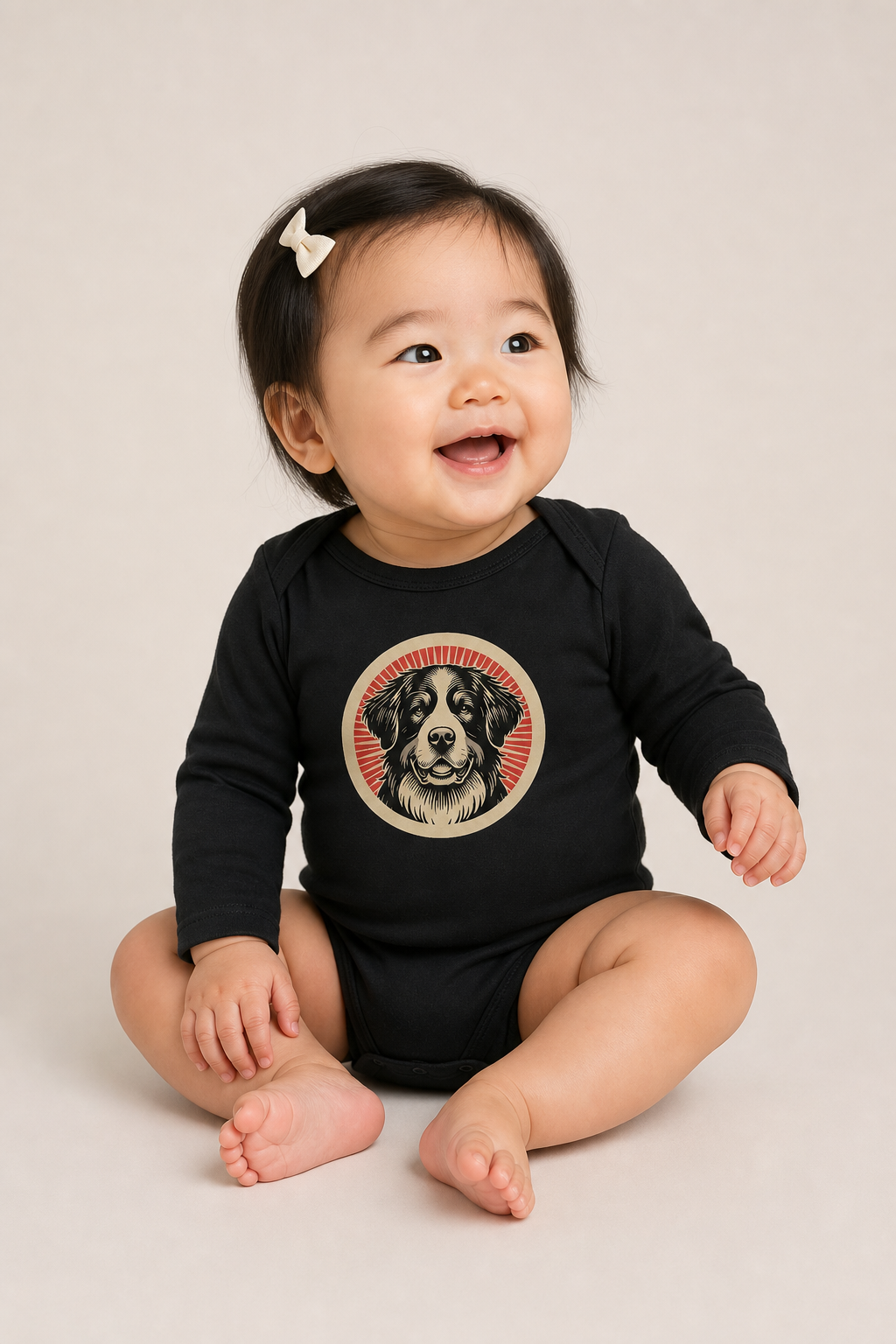 Bernese Mountain Dog Sleeved Bodysuit