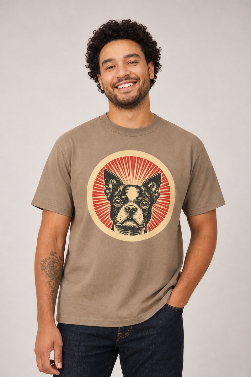 Boston Terrier Heavyweight Tee